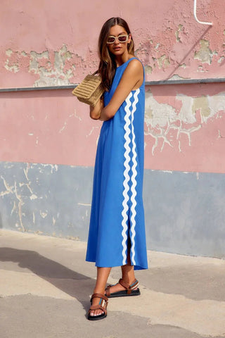 Casual for Summer Sleeveless Split Beach Dress - Diva Melody