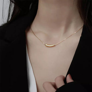 Casual Minimalism Curve Charms Snake Chain Necklaces - Diva Melody