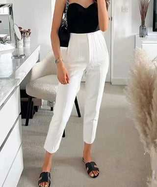 Chic Office Wear Pants Vintage Ankle Trousers - Diva Melody