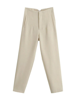 Chic Office Wear Pants Vintage Ankle Trousers - Diva Melody