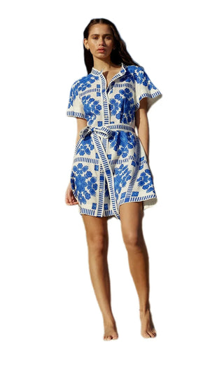 Chic Print Short Vacation Dress - Diva Melody