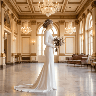 Chic Sheath Bridal Gown - Diva Melody