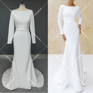 Chic Sheath Bridal Gown - Diva Melody