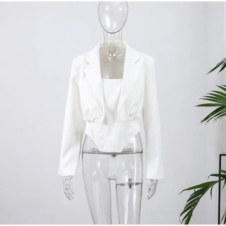 Chic Strapless Vest & Short Jacket Set - Diva Melody