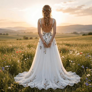 Chiffon A-Line Wedding Gown - Diva Melody