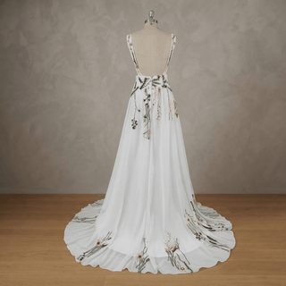 Chiffon A-Line Wedding Gown - Diva Melody