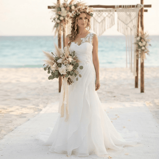 Classic Beading Wedding Dress - Diva Melody