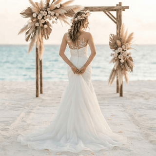 Classic Beading Wedding Dress - Diva Melody