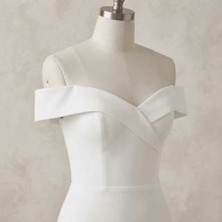 Classic Off-Shoulder Wedding Dress - Diva Melody