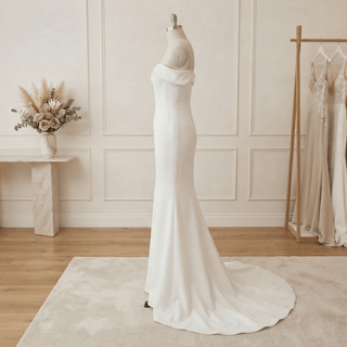 Classic Off-Shoulder Wedding Dress - Diva Melody