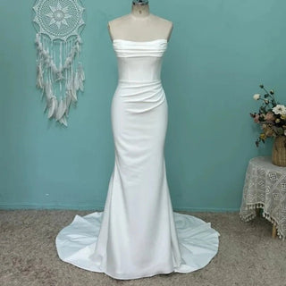 Classic Satin Wedding Dress - Diva Melody