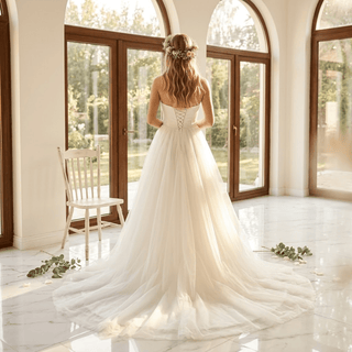 Classic Satin Wedding Dress - Diva Melody