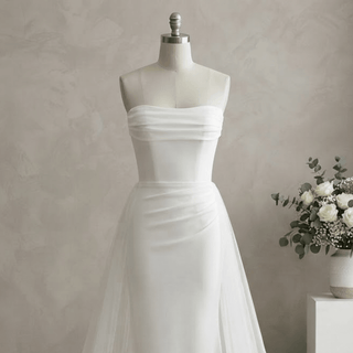 Classic Satin Wedding Dress - Diva Melody
