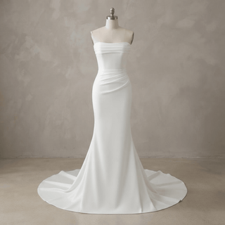 Classic Satin Wedding Dress - Diva Melody