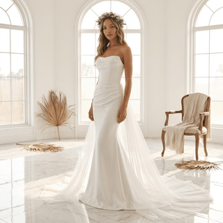 Classic Satin Wedding Dress - Diva Melody