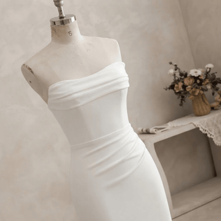 Classic Satin Wedding Dress - Diva Melody