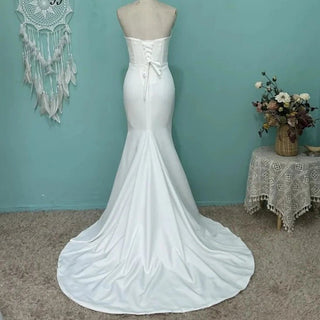 Classic Satin Wedding Dress - Diva Melody