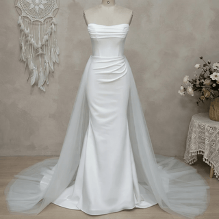 Classic Satin Wedding Dress - Diva Melody