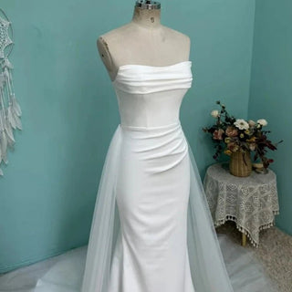 Classic Satin Wedding Dress - Diva Melody