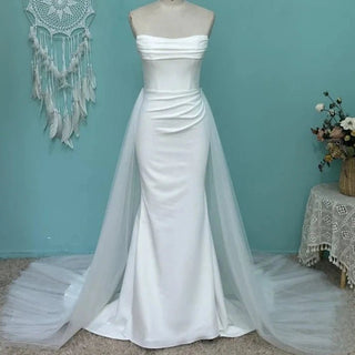 Classic Satin Wedding Dress - Diva Melody