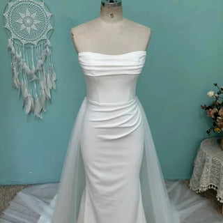 Classic Satin Wedding Dress - Diva Melody