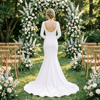 Classic Satin Wedding Gown - Diva Melody