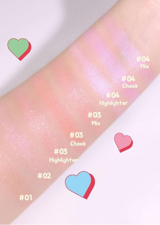 [Colorgram] Milk Bling Heartlighter 02 Pink Heart - Diva Melody