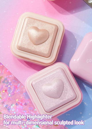 [Colorgram] Milk Bling Heartlighter 02 Pink Heart - Diva Melody