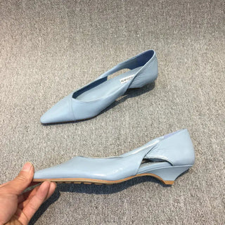 Comfortable Low Heel Pointed Toe Shoes - Diva Melody