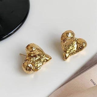 Concave Convex Stud Fashion Earrings - Diva Melody