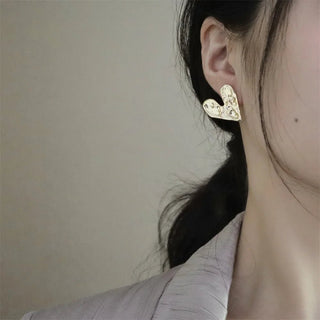 Concave Convex Stud Fashion Earrings - Diva Melody