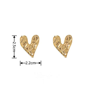 Concave Convex Stud Fashion Earrings - Diva Melody