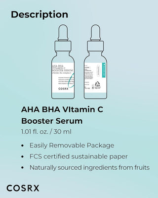 [Cosrx] Refresh AHA BHA Vitamin C Booster Serum 30ml - Diva Melody