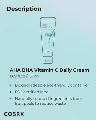 [Cosrx] Refresh AHA BHA Vitamin C Daily Cream 50ml - Diva Melody