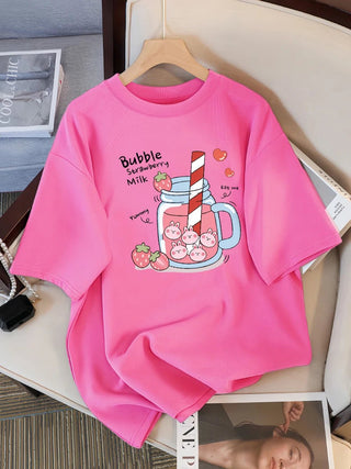 Cotton Breathable Summer Streetwear Tee - Diva Melody