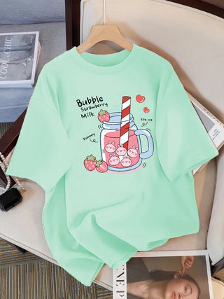 Cotton Breathable Summer Streetwear Tee - Diva Melody