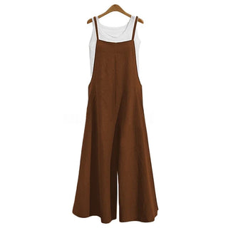Cotton Linen Casual Loose Jumpsuit - Diva Melody