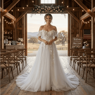 Couture Lace Wedding Gown - Diva Melody