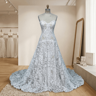 Crochet Lace Boho Wedding Dress - Diva Melody