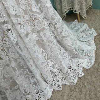 Crochet Lace Boho Wedding Dress - Diva Melody