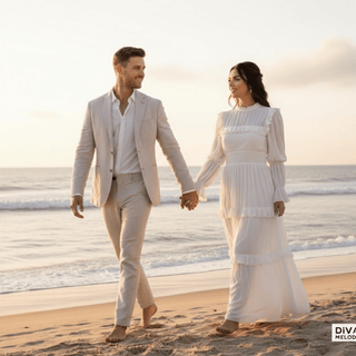 Customized Ruffle Chiffon Bridal Gown - Diva Melody