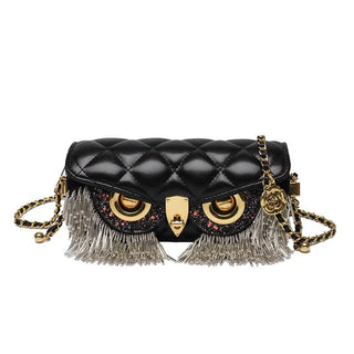 Cute Owl Luxury Handbag Fashion Tassel Crossbody Animal Print Shoulder Bag - Diva Melody