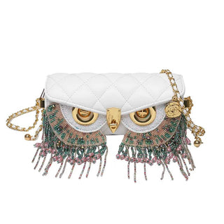 Cute Owl Luxury Handbag Fashion Tassel Crossbody Animal Print Shoulder Bag - Diva Melody