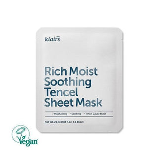 [Dear Klairs] Rich Moist Soothing Tencel Sheet Mask 25ml x 10ea - Diva Melody
