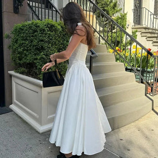 Deep V Sexy Slim Fit Backless Halter Dress - Diva Melody