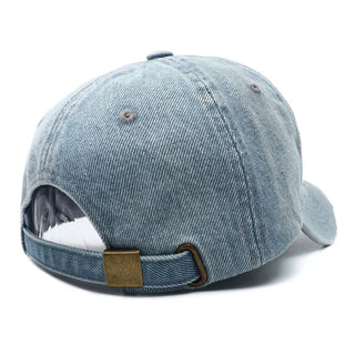 Denim MY Embroidered Washed Denim Baseball Cap - Diva Melody