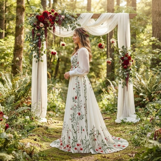 Detachable Sleeves Spaghetti Strap Wedding Dress - Diva Melody