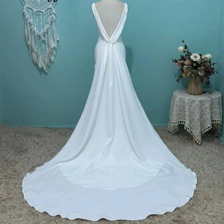 Detachable Train Elegant Bridal Gown - Diva Melody