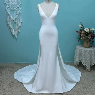 Detachable Train Elegant Bridal Gown - Diva Melody