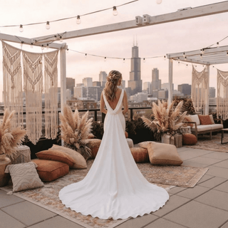 Detachable Train Elegant Bridal Gown - Diva Melody